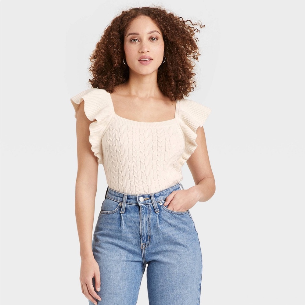 A New Day Square Neck Sweater Vest